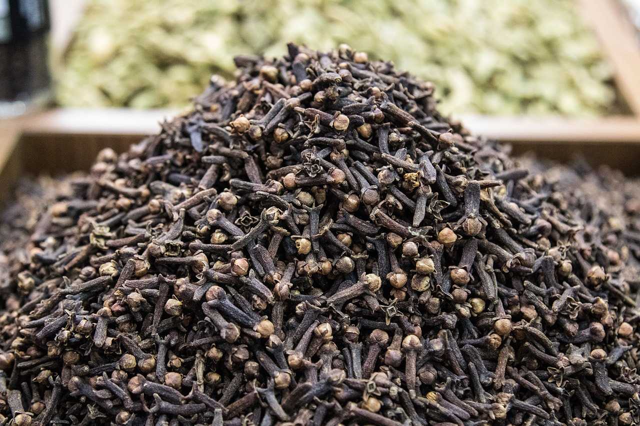 Mound of dried cloves