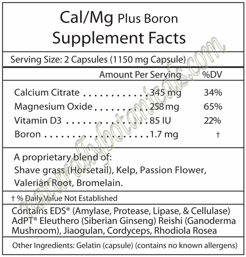 Naturally Botanicals Professional Botanicals Cal/Mg Plus Boron