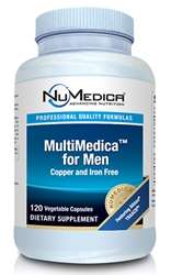 Naturally Botanicals | NuMedica Nutraceuticals | MultiMedica for Men - 120c | Multi Vitamin & Mineral Supplement for Men