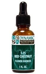 by Dynamic Nutritional Associates (DNA Labs) | T-25 RED CHESTNUT 6x, 8x, 30x Flower Essences Homeopathic Formula