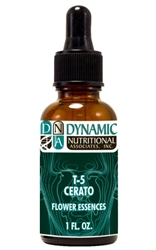 Naturally Botanicals | by Dynamic Nutritional Associates (DNA Labs) | T-5 CERATO 6x, 8x, 30x Flower Essences Homeopathic Formula