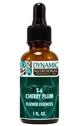 Naturally Botanicals | by Dynamic Nutritional Associates (DNA Labs) | T-6 CHERRY PLUM 6x, 8x, 30x Flower Essences Homeopathic Formula