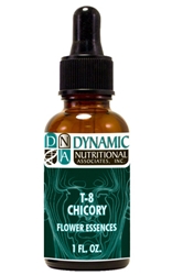 Naturally Botanicals | by Dynamic Nutritional Associates (DNA Labs) | T-8 CHICORY 6x, 8x, 30x Flower Essences Homeopathic Formula