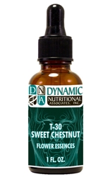 Naturally Botanicals | by Dynamic Nutritional Associates (DNA Labs) | T-30 SWEET CHESTNUT 6x, 8x, 30x Flower Essences Homeopathic Formula