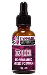 Naturally Botanicals | D-111 DENTOL TE West German Homeopathic Formula by Dynamic Nutritional Associates (DNA Labs) Rhus toxicodendron 30x, Granatum 6x, Aurum triphyllum 30x, Petroleum 6x, 20% alcohol in purified water.