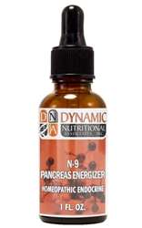 Naturally Botanicals | by Dynamic Nutritional Associates (DNA Labs) | N-9 Pancreas Energizer | Homeopathic Endocrine Formula