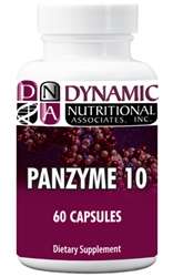 Naturally Botanicals | Dynamic Nutritional Associates (DNA Labs) | Pan Zyme 10 | Pancreatin Enzyme Supplement Supporting Digestive & Systemic Health