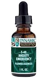 Naturally Botanicals | by Dynamic Nutritional Associates (DNA Labs) | T-40 ANXIETY EMERGENCY Flower Essences Homeopathic Formula