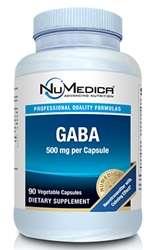 Naturally Botanicals | NuMedica Nutraceuticals | GABA 500mg - 90c | Neurotransmitter with Calming Effects*