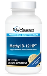 Naturally Botanicals | NuMedica Nutraceuticals | Methyl B-12 HP™ - 60 Lozenges | Methylcobalamin Supplement for maintenance of a healthy nervous system