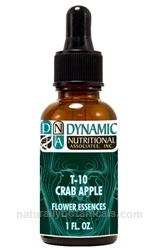 Naturally Botanicals | by Dynamic Nutritional Associates (DNA Labs) | T-10 CRAB APPLE 6x, 8x, 30x Flower Essences Homeopathic Formula
