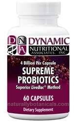 Naturally Botanicals | Dynamic Nutritional Associates (DNA Labs) | Supreme Probiotic | Probiotic Supplement